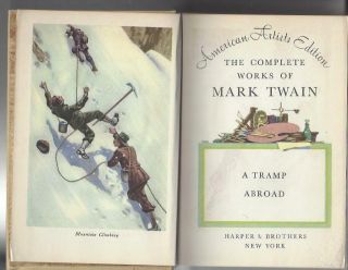 A tramp abroad the complete of mark twain vol 2 harper & bros 1921 hc 3