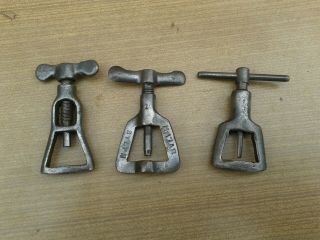 3 X Vintage Belt Tools,  For Old Classic Earlier British Belt Driven Motorcycles,