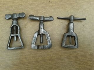 3 X VINTAGE BELT TOOLS,  FOR OLD CLASSIC EARLIER BRITISH BELT DRIVEN MOTORCYCLES, 2