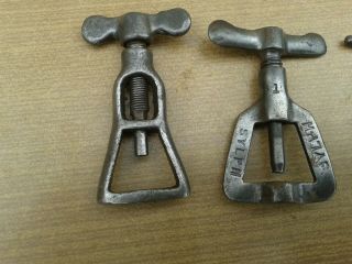 3 X VINTAGE BELT TOOLS,  FOR OLD CLASSIC EARLIER BRITISH BELT DRIVEN MOTORCYCLES, 3