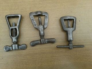 3 X VINTAGE BELT TOOLS,  FOR OLD CLASSIC EARLIER BRITISH BELT DRIVEN MOTORCYCLES, 5