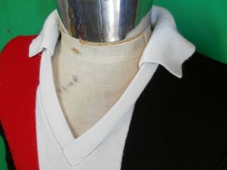 Vintage 70s 80s St Kilda Saints Knitted Long Sleeve AFL VFL Guernsey Jersey 95cm 2