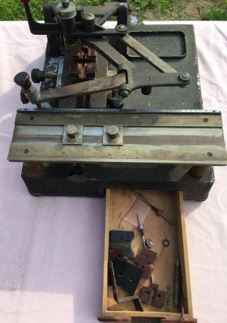 Vintage Hermes Engravograph Engraving Machine,  No Motor