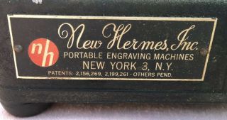 Vintage Hermes Engravograph Engraving Machine,  No Motor 2