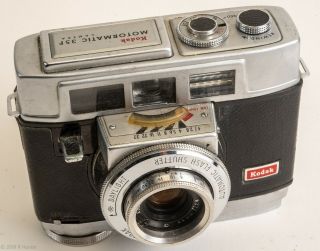 Kodak Motormatic 35f 35mm Camera W/ Mechanical Motor Drive & Ektanar 44mm F/2.  8