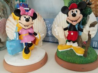 Vintage Mickey Minnie Figurines Shopping,  Nature,  Stamps Disney World Disneyana
