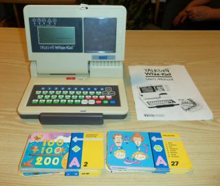 Vintage Vtech Talking Whiz Kid 1987 Pre Computer Learning System W 49 Cards