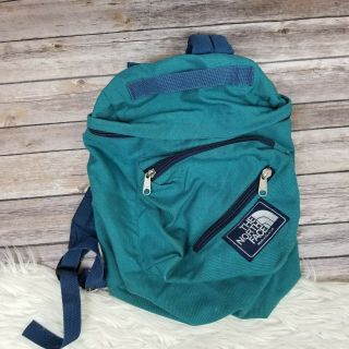 Vtg The North Face Green Mini Backpack Day Pack Nylon