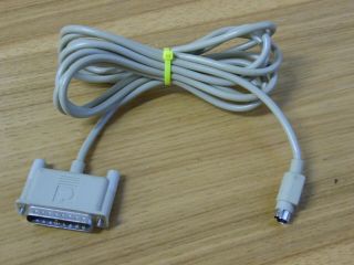 Apple Imagewriter Printer Serial Cable For Apple Iie Iigs Macintosh 590 - 0335 - A