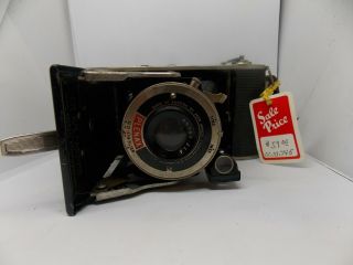 Rear Vintage Agfa.  Plenax 20 Folding Camera.  1930 