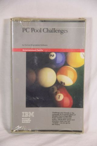 Ibm Pc Xt Pc Pool Challenge Software - Nos & In Shrinkwrap