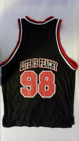 Korn " Life Is Peachy " Basketball Jersey Size L 1998 Giant Vintage