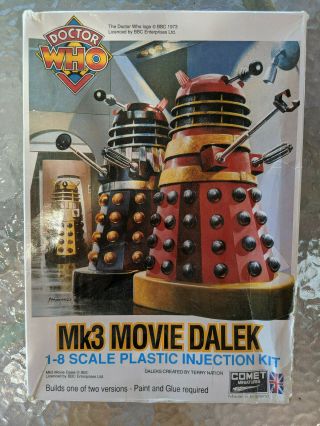 Comet Miniatures Vintage Mk3 Movie Dalek 1 - 8 Scale Plastic Injection Kit