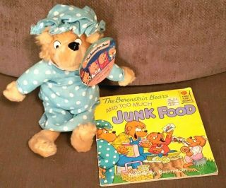 Vintage The Berenstain Bears Mama Bear Plush & Book 1980s Kelly Toys Pbs Kids