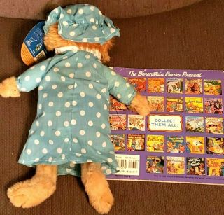 VINTAGE The Berenstain Bears MAMA BEAR Plush & Book 1980s Kelly Toys PBS KIDS 2