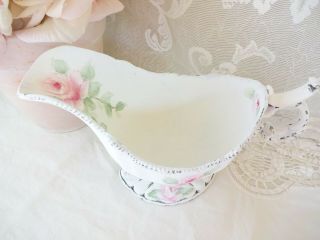 byDAS ROMANTIC PINK ROSE GRAVY BOAT hp hand painted chic vintage cottage shabby 4