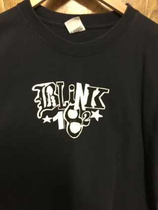 Vintage 2002 Blink 182 Pop Disaster Tour Black T - shirt Mens XL 2