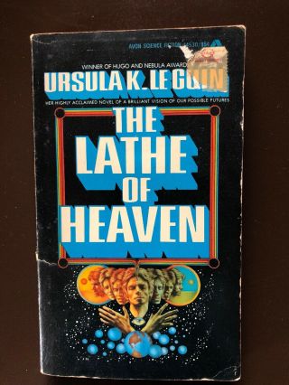 The Lathe Of Heaven By Ursula K.  Le Guin,  Vtg,  1973,  1st Avon Edition