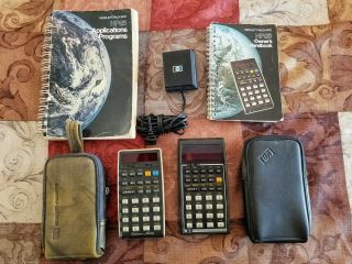 Hp 25c Calculator With Bonus With Case,  Charger,  And Manuals.  Includes Hp 31e