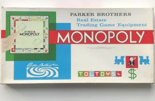 Parker Brothers Monopoly Real Estate Board Game Vintage Toltoys Aus Collectable