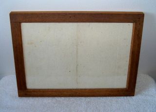 Vintage 8 " X 11 - 1/2 " Unique Sized Wood Pressure Clips Contact Printing Frame