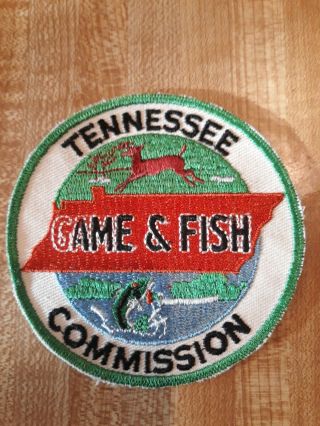 Vintage Tennessee Game & Fish Commission Patch Hunting Fishing 50 