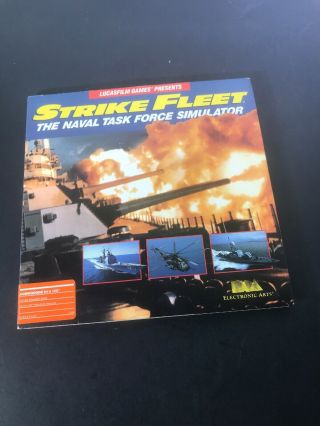 Lucasfilm Games Electronic Arts Strike Fleet Naval Task Force Commodore 64 128