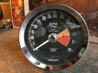 Vintage Mg Smith’s Tachometer 7,  000 Rpm Nr