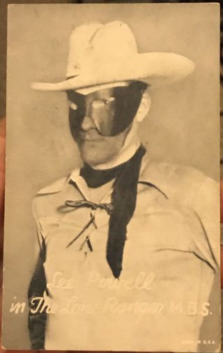 Lee Powell - The Lone Ranger Exhibit Penny Arcade Vintage Western Card 1940’s