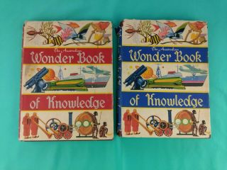 The Australian Wonder Book Of Knowledge Vol 1,  2,  Vintage Illustrated
