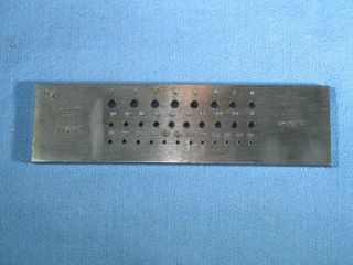 Vintage Joubert 30 Hole 5 " Long Wire Draw Plate Da Tool France
