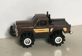 Vintage Schaper Stomper Honcho 4x4 Jeep Brown Yellow Toy