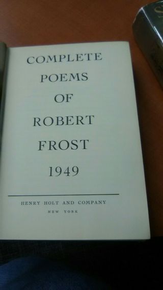 Complete Poems of Robert Frost 1949 SIGNED 6