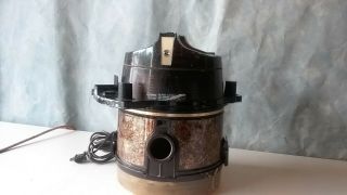 VINTAGE RAINBOW SE D4C VACUUM MOTOR CANISTER & WATER BASIN & DOLLY TOOL HOLDER 2