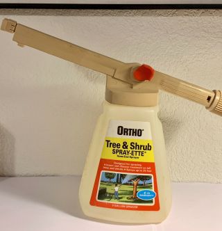 Vintage Ortho Spray - Ette Queen 8 Gallon Hose End Tree & Shrub Sprayer Very Good