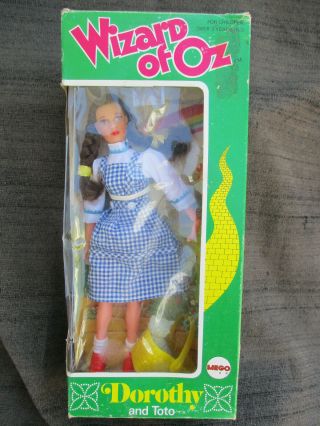 Vintage 1974 Mego Wizard Of Oz Dorothy & Toto Action Figure Doll