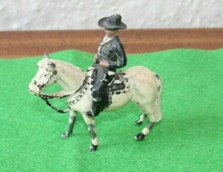 Scarce Vintage Lead Figure - Hopalong Cassidy On Horse - Timpo Or Crescent?
