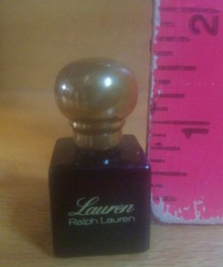 Vintage Ralph Lauren Cologne Lauren Perfume Miniature 1/4 Fl Oz 7 Ml Mini Full