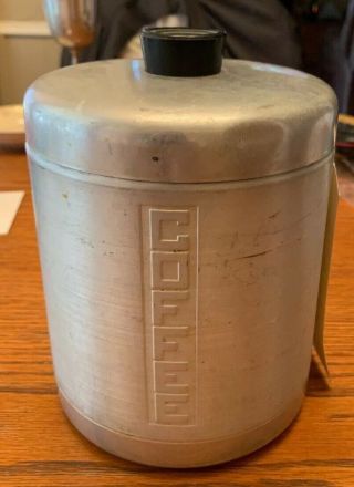 Vintage Aluminum Coffees Canister In The Tv Show The Andy Griffith Show