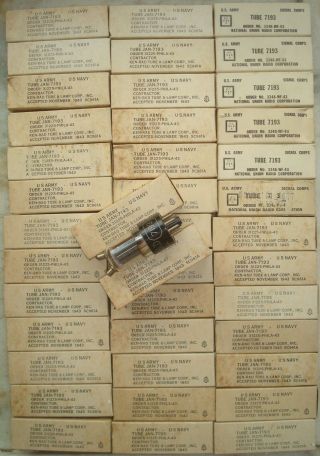 40 Nos Ken - Rad And National Union 7193 Tube.
