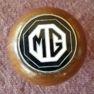 Vintage Mg Mgb Wood Shift Knob Approximately 2 1/4 " High X 2 " Wide