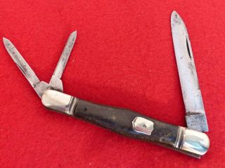 Vintage 1850 - 58 Era Moulson Bros Sheffield England Buffalo Horn Whittler Knife