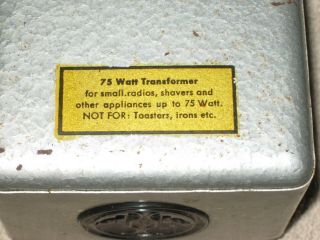 Vintage Tramag 75 Watt Transformer Made In West Germany Small Radio Shavers 4