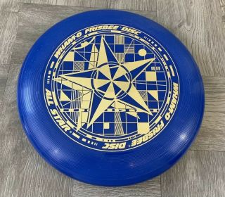Vtg 1975 Wham - O All Star Frisbee Flying Disc Blue