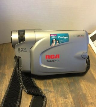 Rca Auto Shot Steady Pix 50x Zoom Color View Handheld Vintage Camcorder