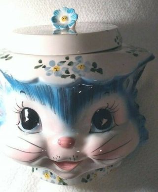 Vintage Lefton Miss Priss Kitty Cat Cookie Jar