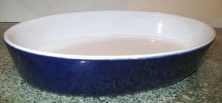 Blue Oval Emile Henry France Baking Cookware 01.  07 Dish Vintage 11 " X 8 "