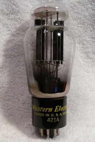 Western Electric 421a Dual Triode With Strong Emission