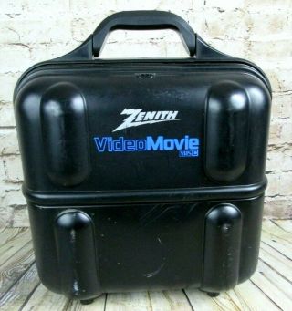 Zenith Video Movie Vm6200 Vhs - C Camcorder & Hard Case W/ Keys & Accessories