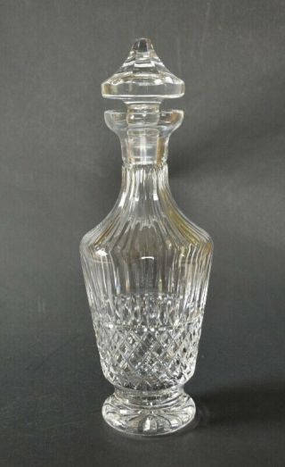 Signed Vintage Waterford Crystal Cut Glass 13 " Decanter With Stopper - Perfect